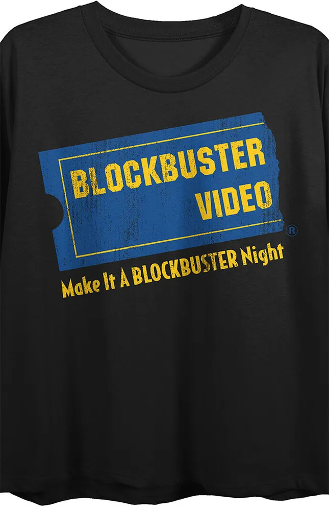 Blockbuster Video Logo Cropped T-Shirt