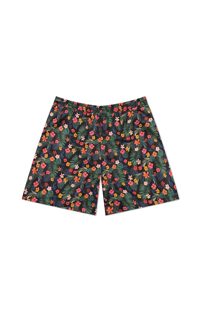 WeSC America Inc Zack Monstera Flowers 5" Swim Trunks