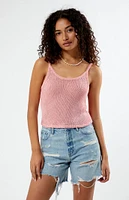 LA Hearts Rosemary Sequin Sweater Tank Top