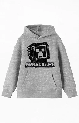 Kids Minecraft Monochrome Hoodie