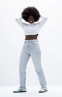 PacSun Stretch Light Indigo '90s Boyfriend Jeans