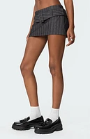 Edikted Textured Buckled Mini Skort
