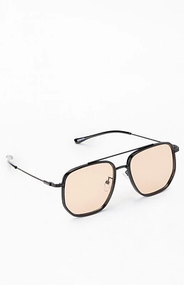 PacSun Black Jagger Aviator Sunglasses