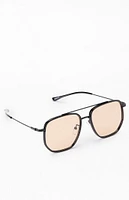 PacSun Black Jagger Aviator Sunglasses