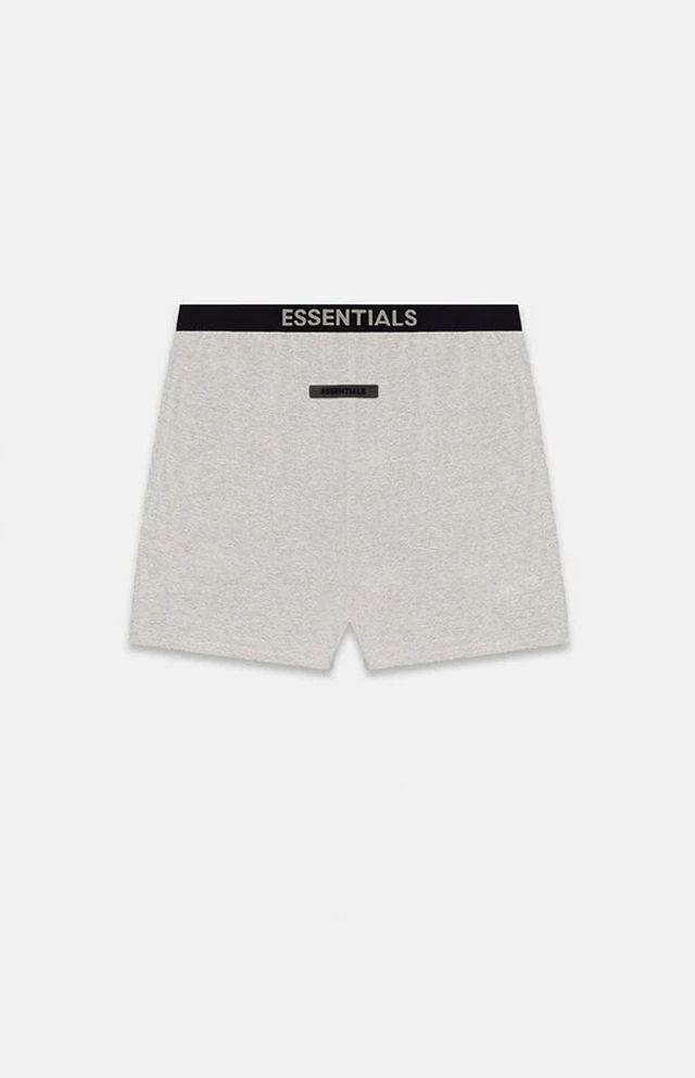 Essentials Heather Oatmeal Lounge Shorts