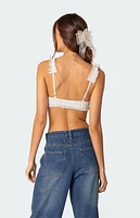 Edikted Fairytale Lacey Crop Top