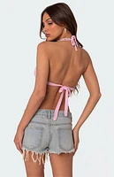 Edikted Missy Crochet Bra Halter Top