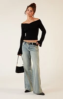 LA Hearts Lane Off-The-Shoulder Sweater