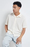 PacSun Pointelle Woven Button Down Shirt