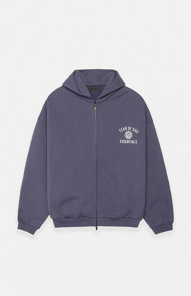 Fear of God Essentials Marine Heavy Fleece University Full Zip Hoodie