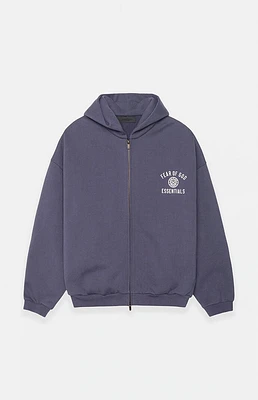 Fear of God Essentials Marine Heavy Fleece University Full Zip Hoodie