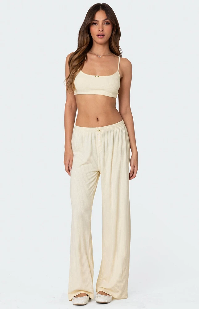 Edikted Lilou Pointelle Pants