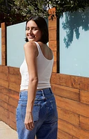 John Galt White Simone Tank Top
