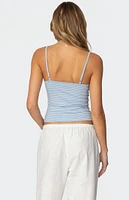 Edikted Tova Striped Scoop Tank Top