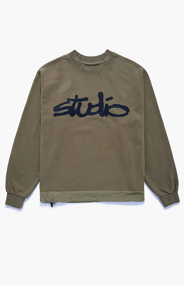 Studio by Supervsn Script Crew Neck Sweatshirt