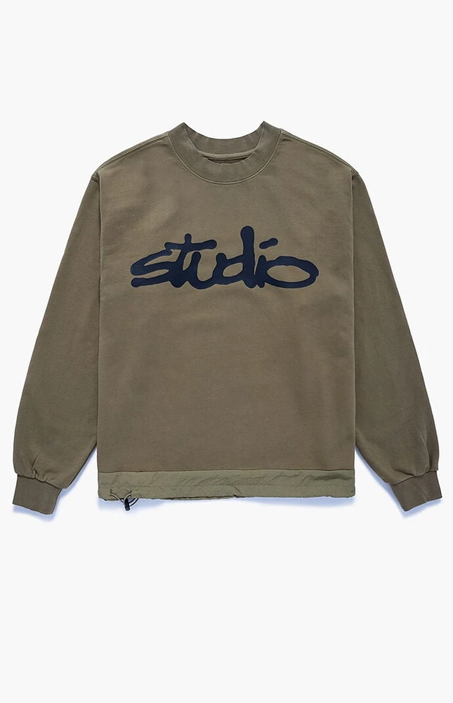 Studio by Supervsn Script Crew Neck Sweatshirt