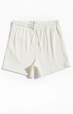 PacSun Cream Ribbed Shorts