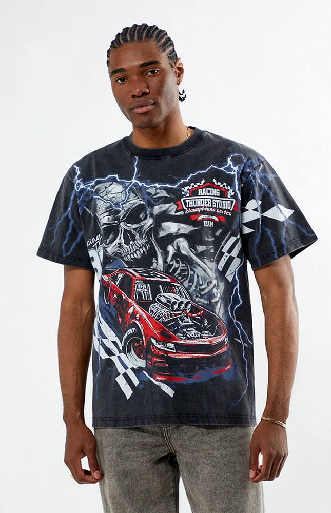 Pacsun Thunder Racing Team 99 Oversized T-Shirt