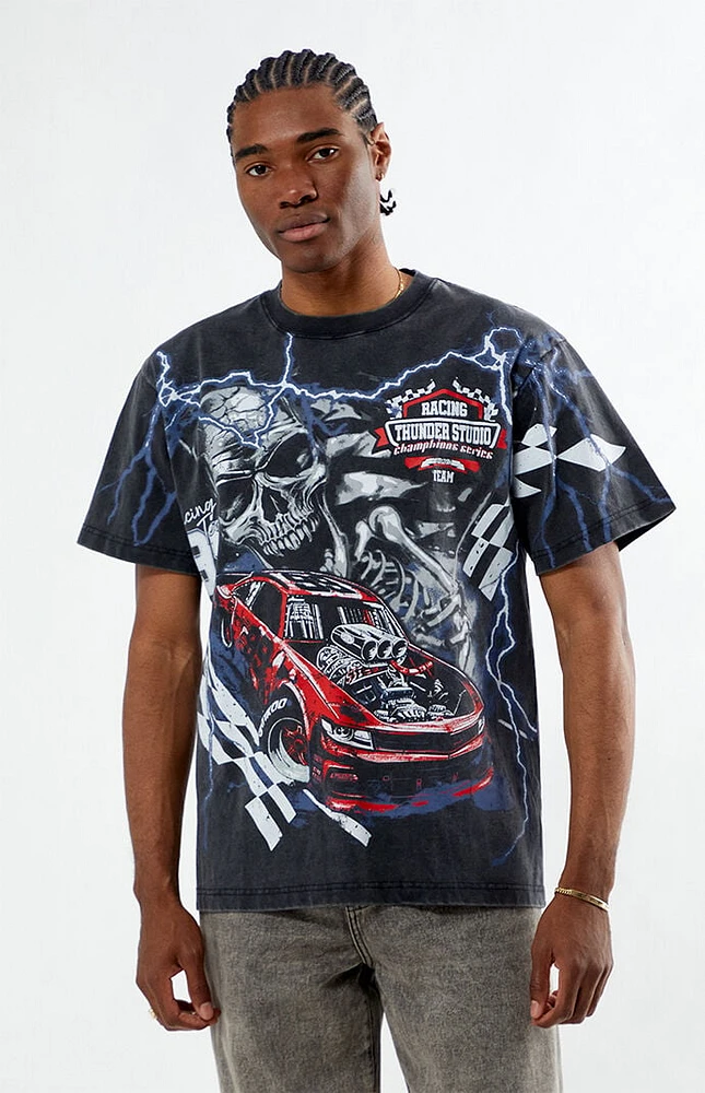 PacSun Thunder Racing Team 99 Oversized T-Shirt