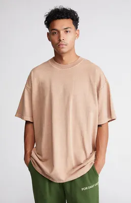 PacSun Brown Oversized Terry T-Shirt
