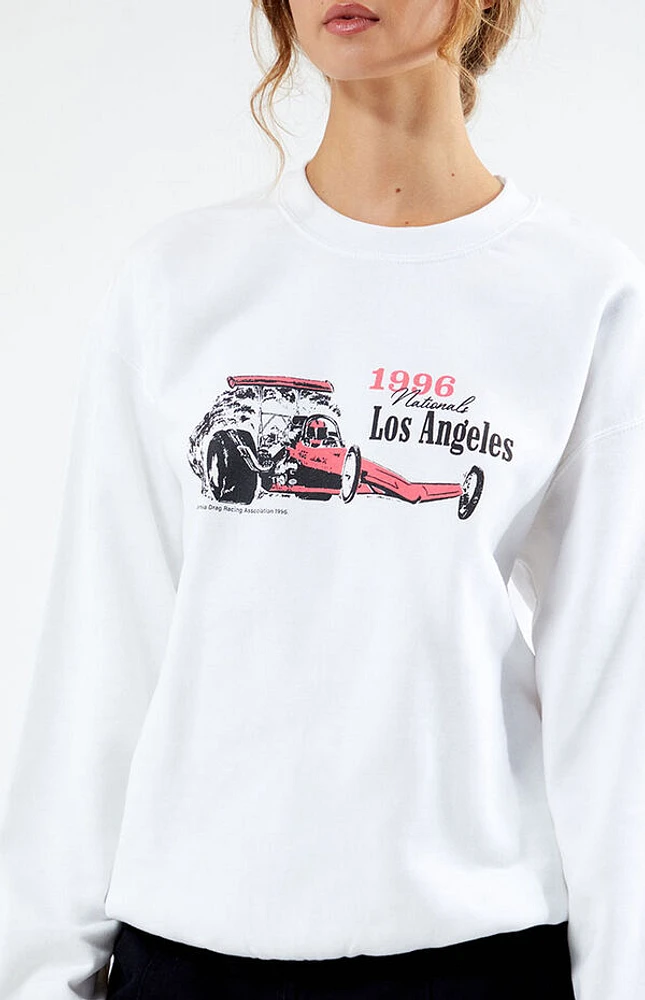 Los Angeles Drag Racing Crew Neck Sweatshirt
