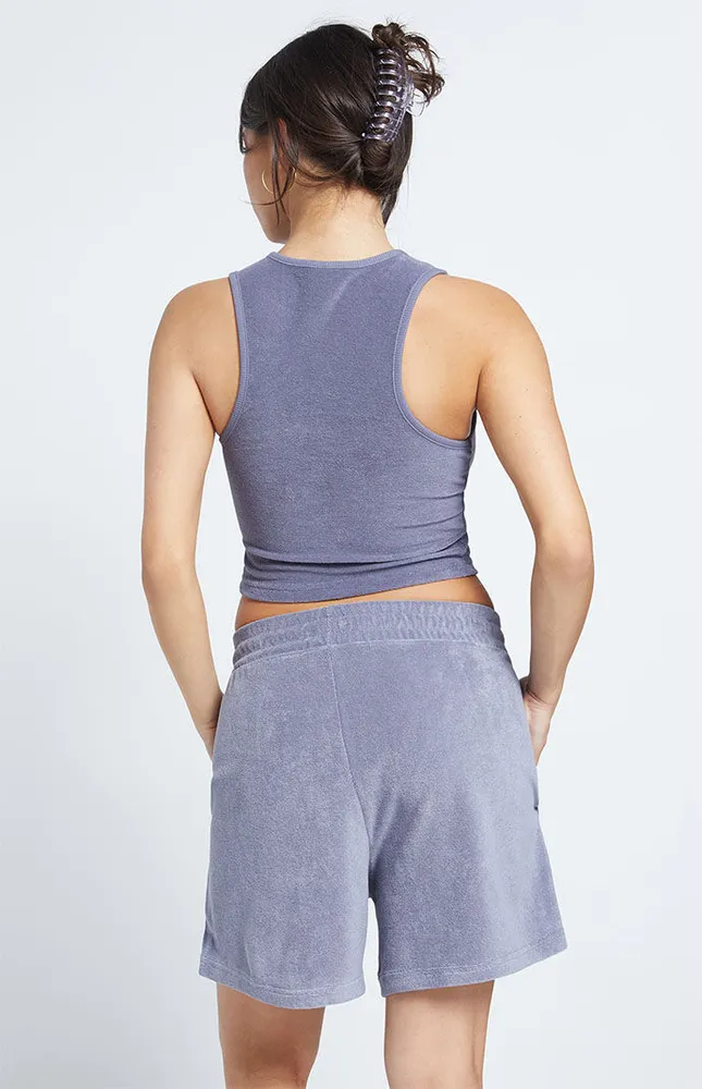 Dark Gray Classic Towel Sweat Shorts