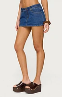 Edikted Camelia Denim Mini Skort