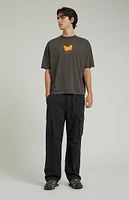 PacSun Black Ripstop Baggy Cargo Pants