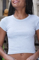 John Galt Gray Ashlyn Short Sleeve Top