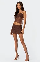 Edikted Lyra Lace Mini Skirt