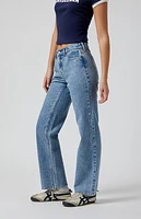 Pacsun Jordyn Low Rise Straight Leg Jeans Medium Indigo