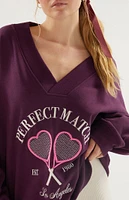 Valentine V-Neck Sweatshirt