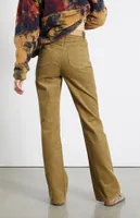 PacSun Green Corduroy High Waisted Bootcut Jeans