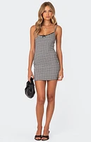 Edikted Connie Gingham Mini Dress