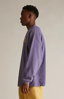 Fear of God Essentials Lavender Heavy Long Sleeve T-Shirt