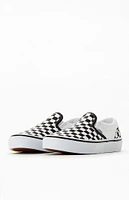 Vans Kids & White Checker Classic Slip-On Shoes