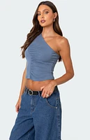 Edikted Ivy Ruched One Shoulder Top