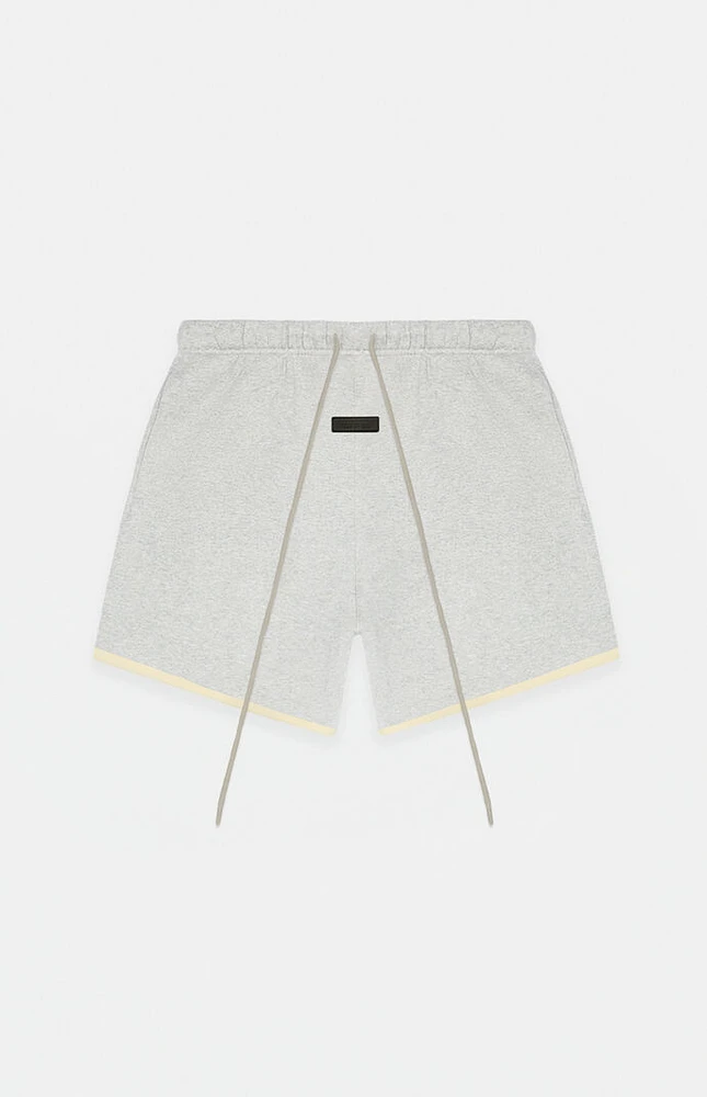 Kids Fear of God Essentials Light Heather Grey Sweat Shorts