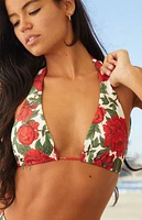 VYB Floral Britt Halter Bikini Top