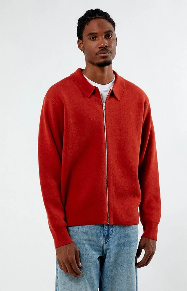 PacSun Zip Collared Sweater Jacket