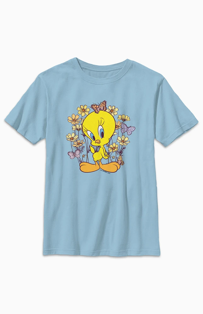 Kids Tweety Floral T-Shirt