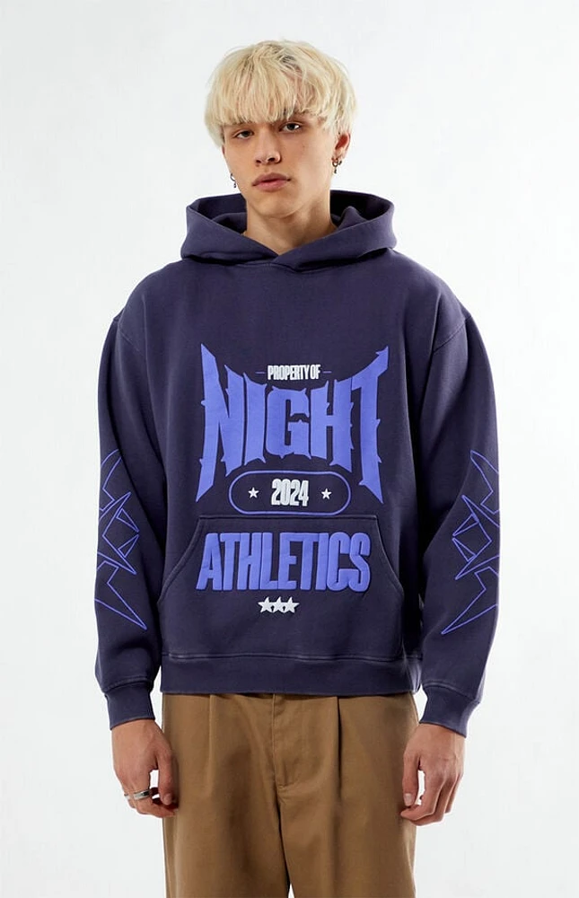 Nightlab Purple Washed Gym Hoodie