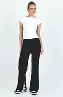 Princess Polly Allen Ribbed Wide Leg Pants