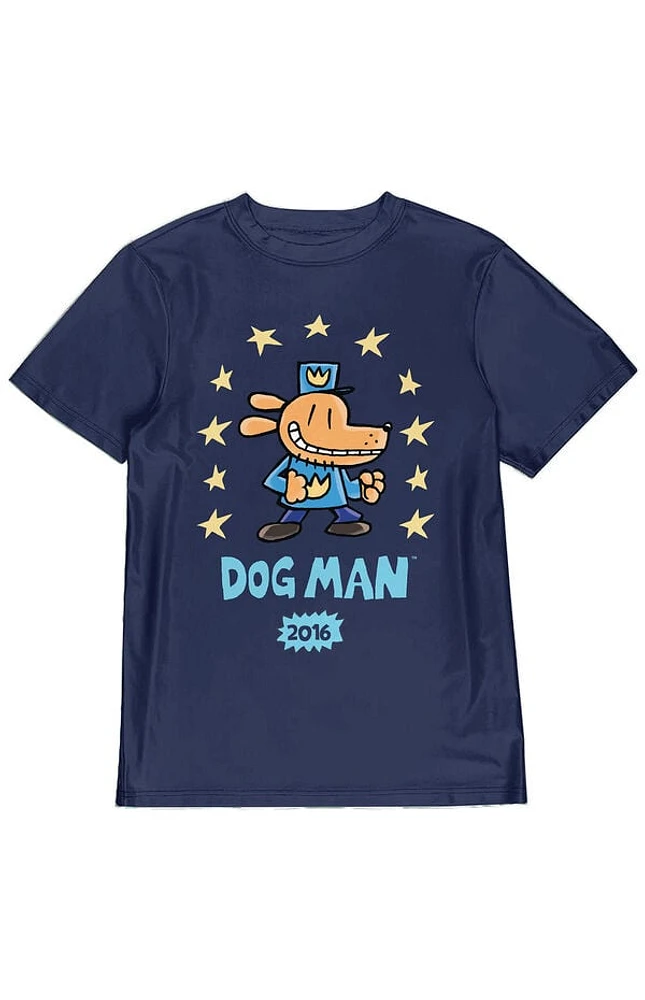 Kids Dog Man Surrounded by Stars T-Shirt