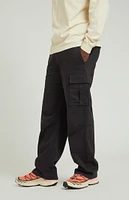 PacSun Stretch Brody Black Cotton Cargo Pants