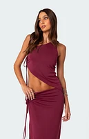 Frankie Asymmetric Drawstring Top