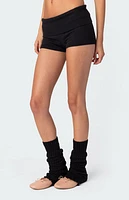 Edikted Knit Fold Over Shorts