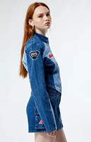 Formula 1 x PacSun Denim Moto Jacket