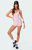 Edikted Drea Open Back Ribbed Romper