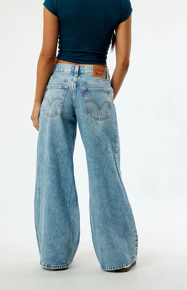 Levi's Light Indigo Ripped '94 Baggy Wide Leg Jeans
